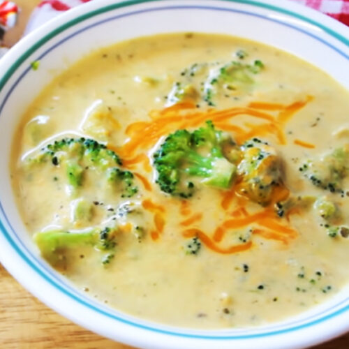 Keto Broccoli Cheddar Cheese Soup Recipe