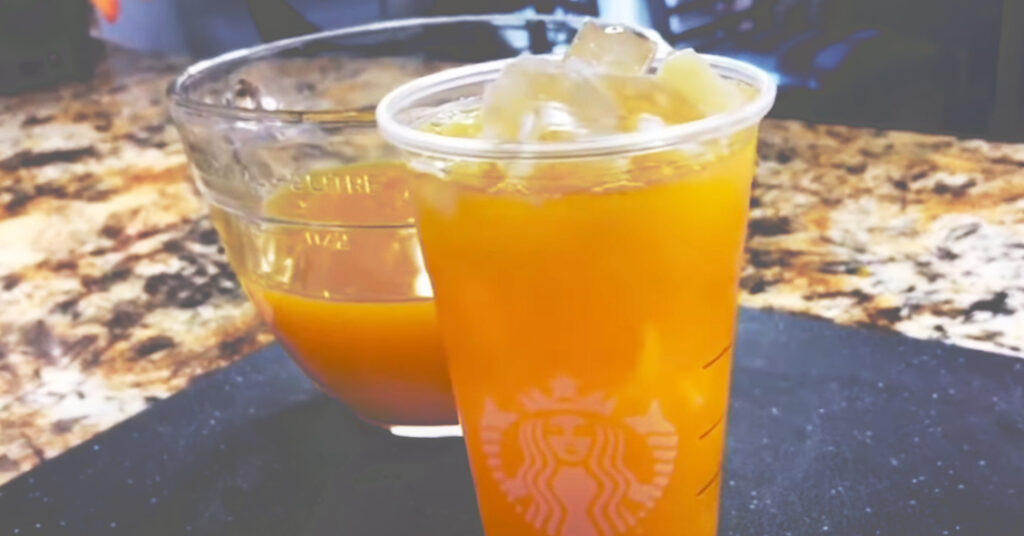 Homemade Starbucks Pineapple Passionfruit Refresher 