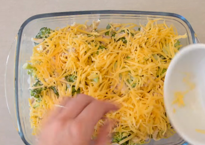 Making of Keto Chicken Broccoli Casserole Recipe